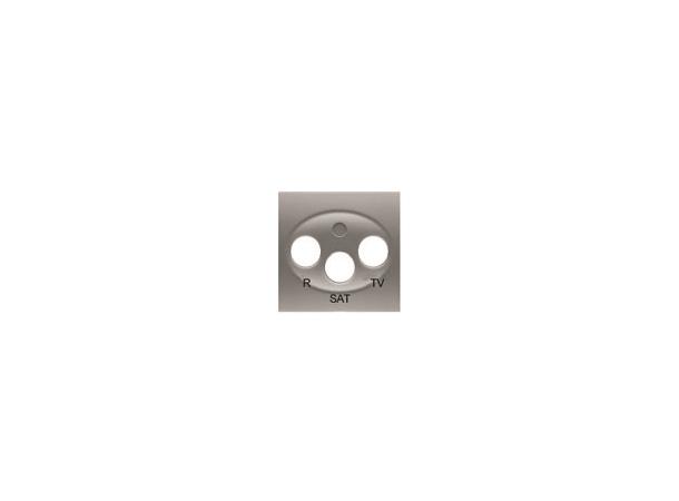 Centrumplatta TV/RAD/SAT Aluminium 