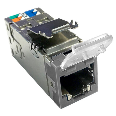 Netconnect jack C6A STP med dammlucka SLX grå Twist