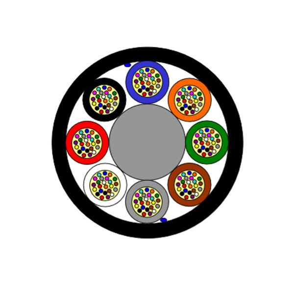 2FX fiberkabel 240x10/125 8,2mm ORANGE 200µm G657A1 nylon