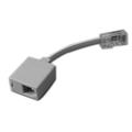 Adapter telefon typ B RJ11-RJ45 10 cm