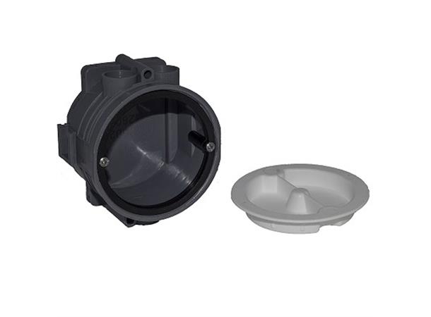 Spår/Murdosa 3x16mm hål Grå 