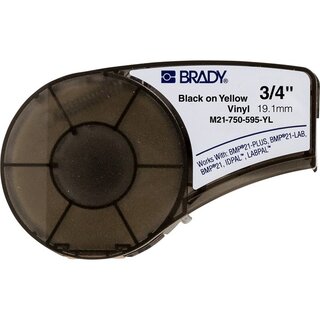 BMP21 B595 Inom/Utomh GUL 19mm Vinyl Brady M21-750-595-YL