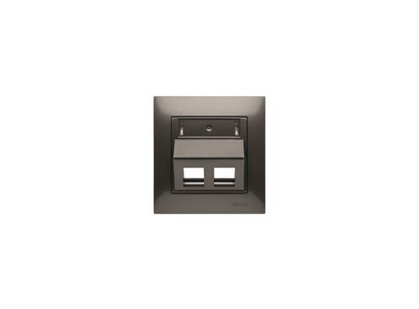 Centrumplatta 2xKeystone Vinklad Antracit 