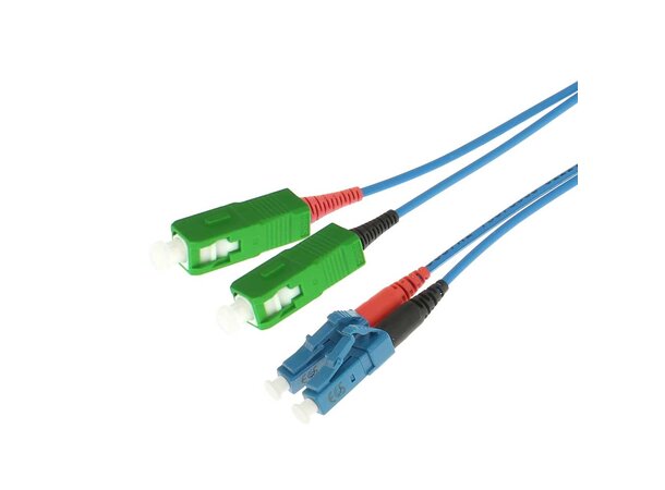 ECS patch SC/APC-LC 10/125  5,0m blå G657A2 LSZH 