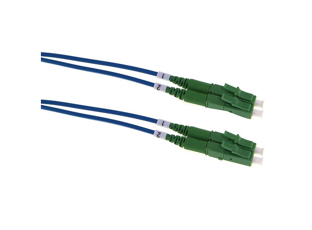 Fiberpatch LC/APC-LC/APC 10/125 blå 5,0m LSZH FTTH G657A 