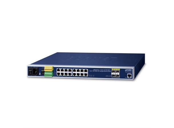 IP30 19" Rack Mountable Industrial Planet:   L2+/L4 Managed Ethernet Switch 