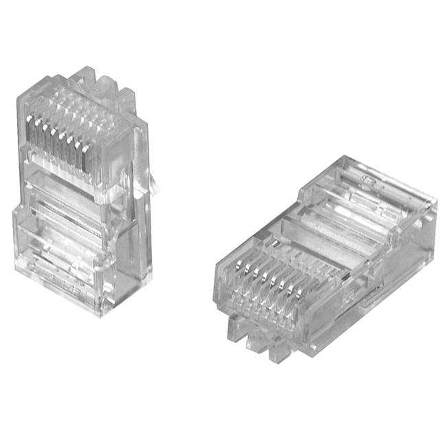 Netconnect modularplugg UTP 8P/8C flat/oval solid & flerkardelig ledare ...