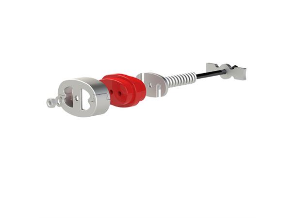 Tykoflex kabelgenomföring TKN-O 2x5,5-7,2mm RÖD gummitätning 2-hål 