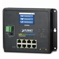 Industriell Switch 8-Port 1000T PoE + SFP 2-Port 100/1000X, LCD, Wall-mount