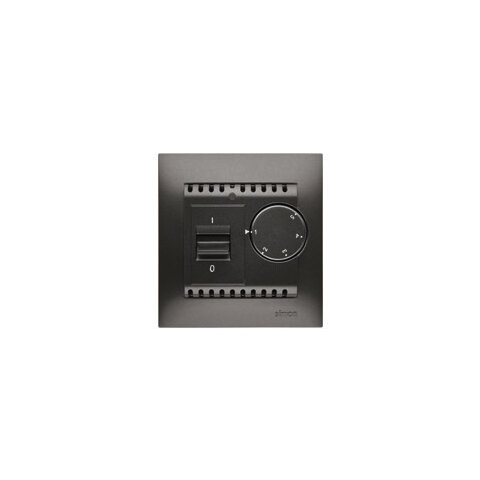 Termostat m/golvgivare 2 pol 16A Max 3600W Antracit