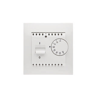 Termostat m/golvgivare 2 pol 16A max 3600W Vit