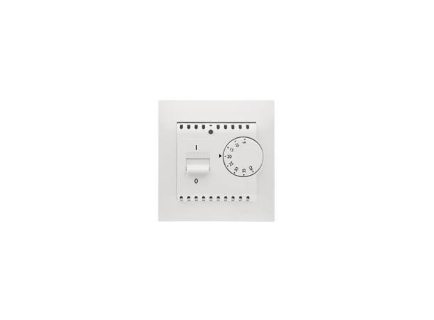 Termostat m/golvgivare 2 pol 16A max 3600W Vit