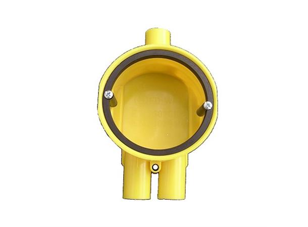 Apparatdosa 26mm Gul Dubbelgips 3x16 stuts Låsfjäder 