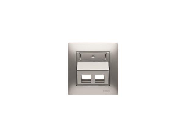 Centrumplatta 2xKeystone Vinklad Aluminium 