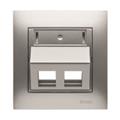 Centrumplatta 2xKeystone Vinklad Aluminium