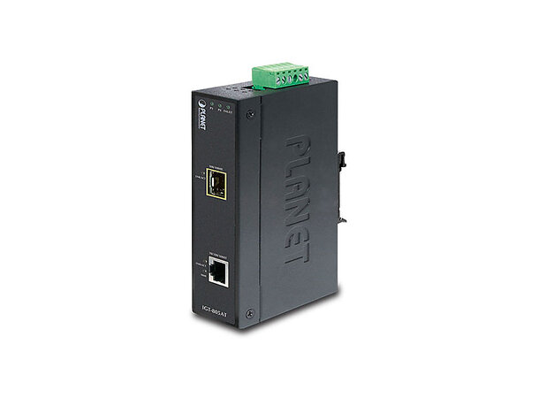 Converter Industrial 10/100/1000B/Tx-SFP Planet: 100/1000BX IP30 DIN 