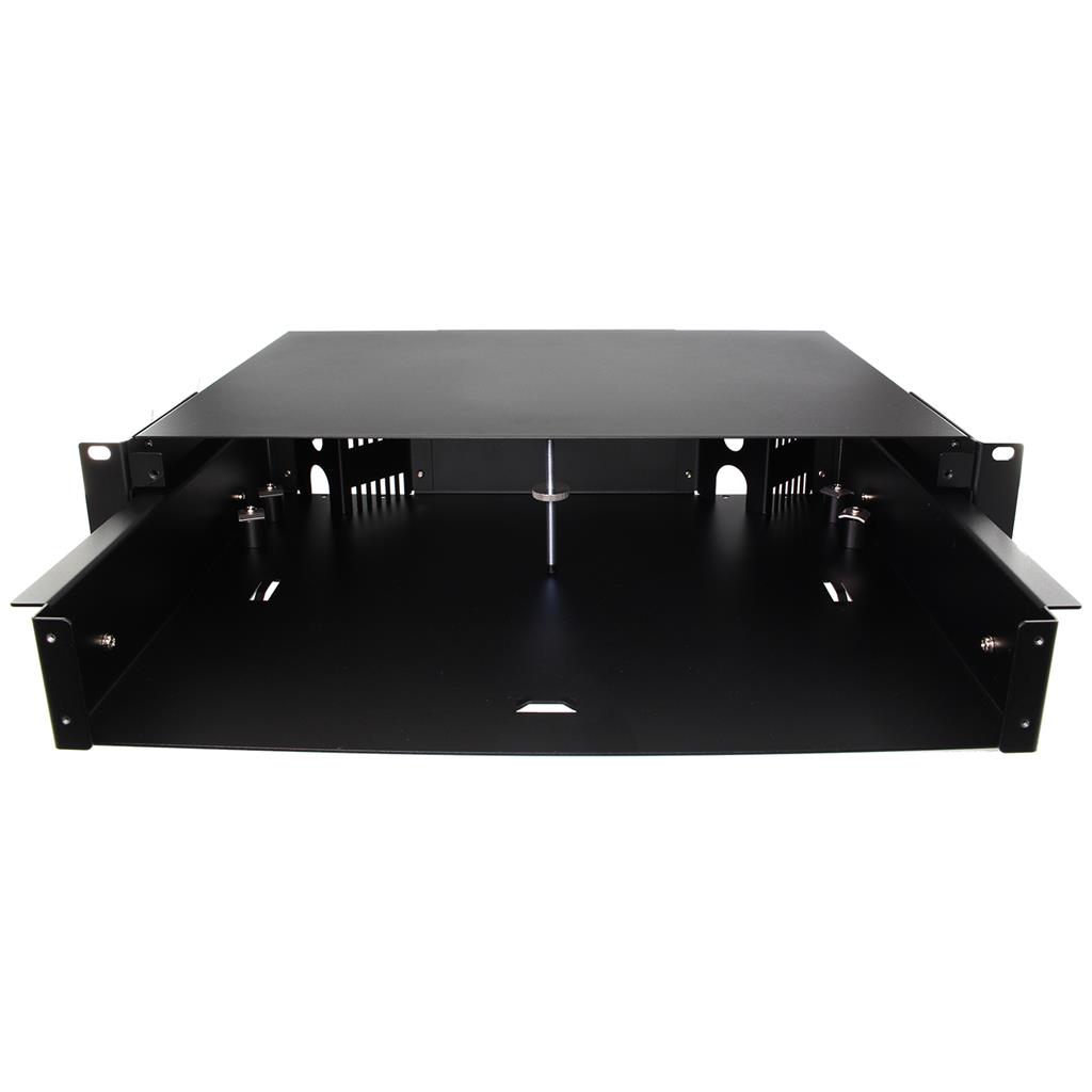 Ecs Modular Box ECS KOMBI fiberbox 48xSCD lös front 2HE Märkning 01-96 utdragbar svart ...