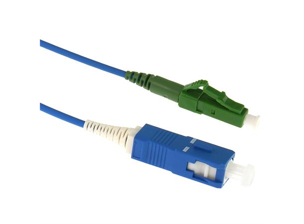 Fiberpatch simplex LC/APC-SC  5,0m LSZH FTTH blå 10/125 G657A2