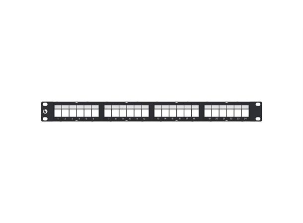 Commscope panel 24 obestyckad SL UTP 1U 