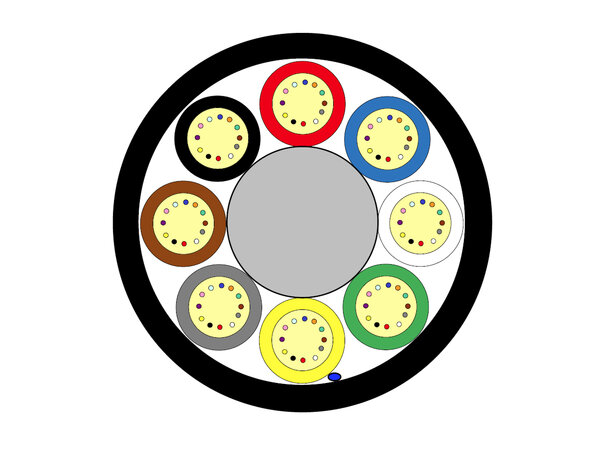 Lightera Mikrokabel SM 96F 6,0mm S12 G657A1, 250um, 6000m/t 