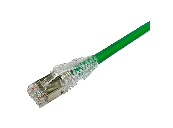 Netconnect patch C6a S/FTP grön 5,0m LSZH 