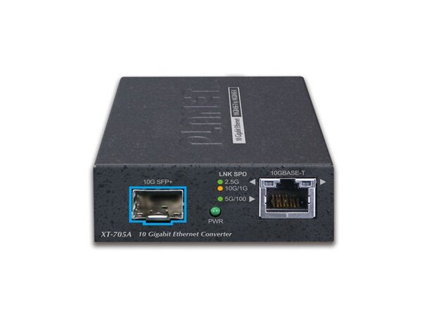 Converter 10G/5G/2.5G/1G/100M RJ45 -SFP+ Planet: 10GBASE-SR or 10GBASE-LR SFP+ 