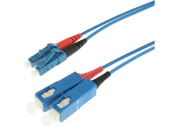 ECS patch LC-SC 10/125 LSZH  7,0m blå G657A2 