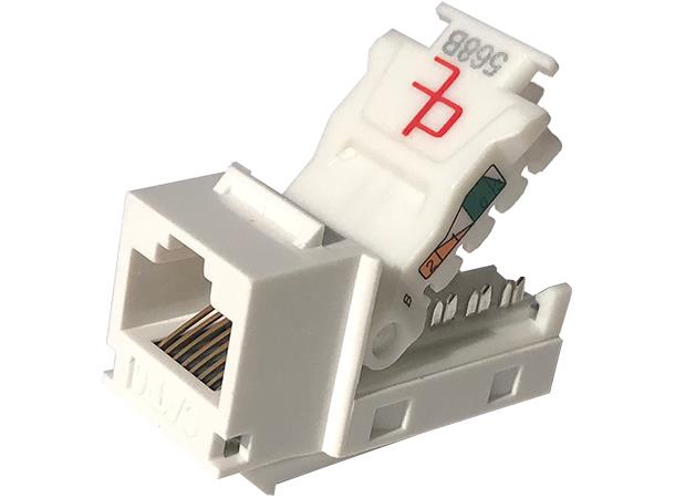 Modularjack C6 UTP Vit DC 