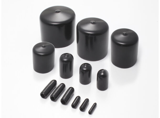Ändstopp 14mm Gummi svart NDEA3101414/0 100st/påse 
