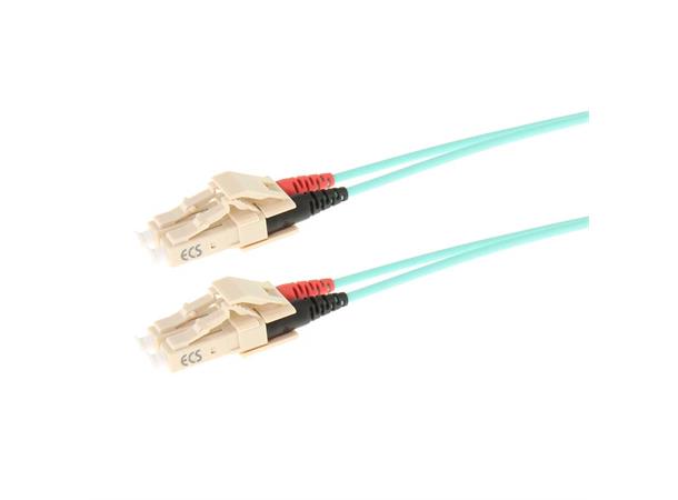 ECS patch LC-LC 50/125 OM3 LSZH  3,5m aqua 