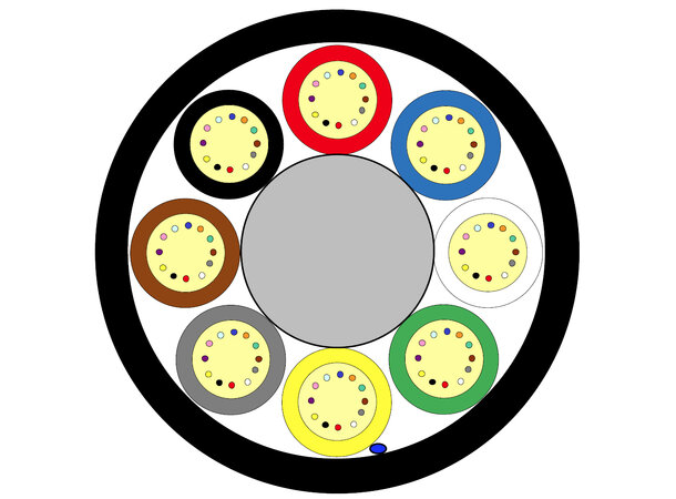 Lightera Mikrokabel SM 192F 7,9mm S12 G657A1, 250um, 6000m/t 