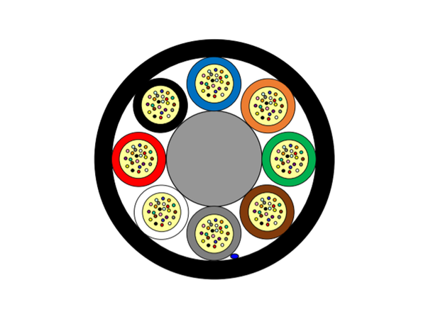 Lightera Mikrokabel SM 192F G657A1 7,9mm 250um  6000m/t Färgkod TIA-598 