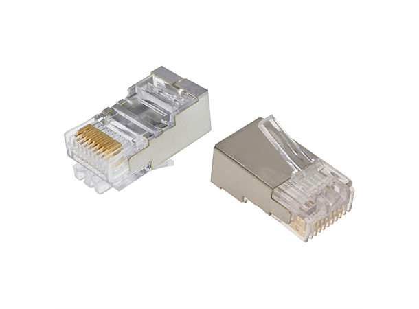 Netconnect modularplugg STP 8P/8C rund solid & flerkardelig ledare 