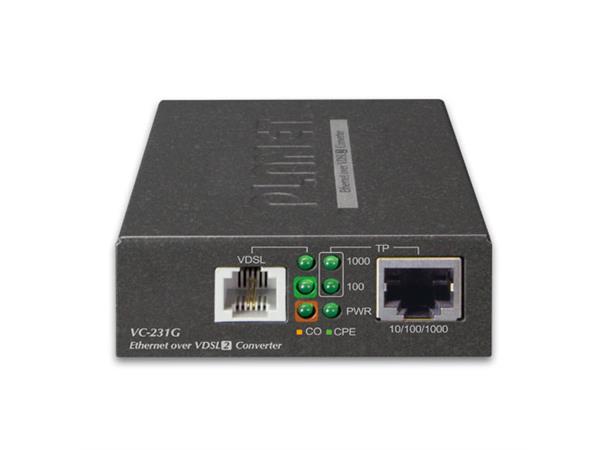 Converter 10/100/1000B-Tx Ethernet-VDSL2 Planet w/G.vectoring 150/150Mbps