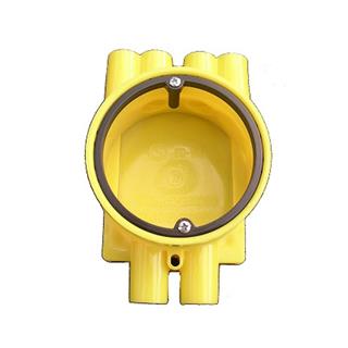 Kopplingsdosa 26mm Gul D-gips 6x16