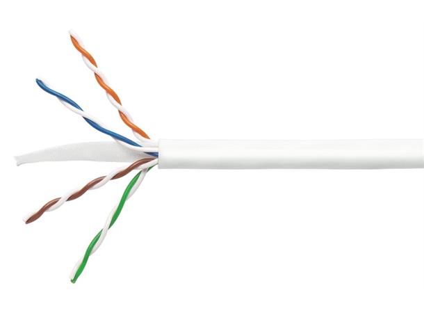 Netconnect kabel UTP C6 305m/kart LSZH vit 4/24