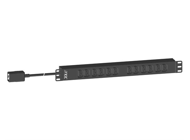 Enoc PDU 12xC13 Ansl.C20 3,0m 16A 19" Ej expanderbar 483x44x44 