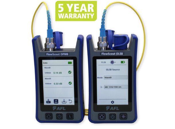 AFL Fiber Optic Loss Test Kit SM/MM 850,1300,1310,1550nm 