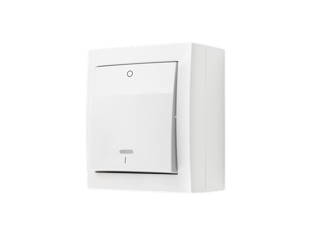 Brytare X4 2-p IP44 utv 10A Vit 