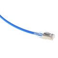 ECS Slim patch C6A U/FTP Blå  0,5m AWG28 LSZH