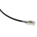 ECS Slim patch C6A U/FTP Svart  2,0m AWG28 LSZH