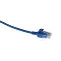 ECS Slim patch C6 U/UTP Blå  2,0m AWG28 LSZH