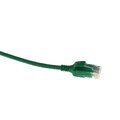 ECS Slim patch C6 U/UTP Grön  0,5m AWG28 LSZH Oskärmat