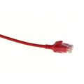 ECS Slim patch C6 U/UTP R&#246;d  1,0m AWG28 LSZH Osk&#228;rmat