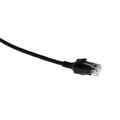 ECS Slim patch C6 U/UTP Svart  0,5m AWG28 LSZH Osk&#228;rmat