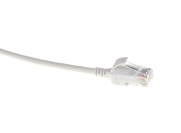 ECS Slim patch C6 U/UTP Vit  0,5m AWG28 LSZH