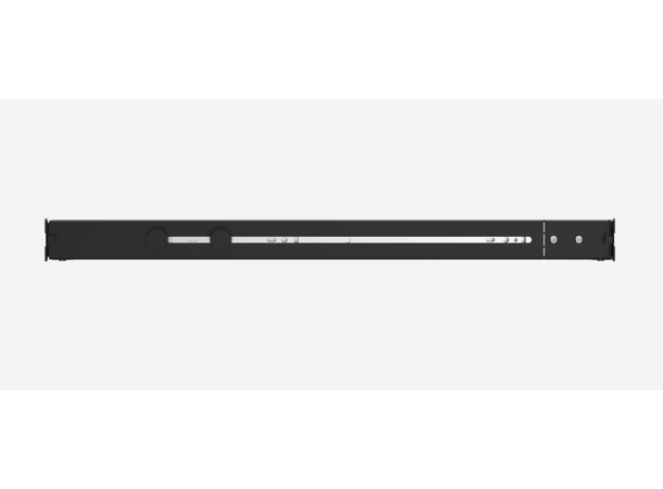 Enoc GHJ Utdrag- och justerbar hylla 1HE 484x570-90 svart 