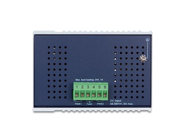 Industriell Switch 8-port 802.3AT POE+ Planet: 2x100/1000X SFP IP30 