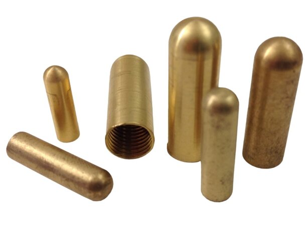 Kabelspetsar i mässing krimp 1,4mm 10st/fp 