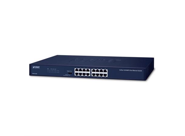 Switch 16-port 10/100B/Tx 19" Planet 